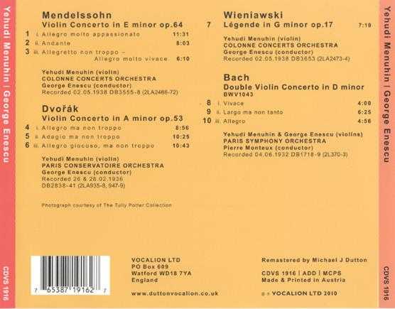 Mendelssohn,Dvorak-ViolinConcertos-Menuhin,Enescu(2010)FLAC+CUE