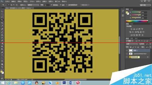 photoshop怎么给二维码换颜色？